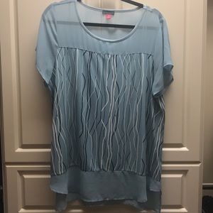 Vince Camuto Light Blue Tunic